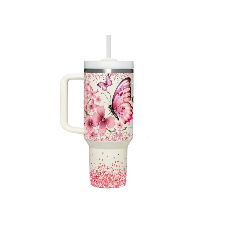 1200ml Stainless Steel Cups with Vinyl Designs