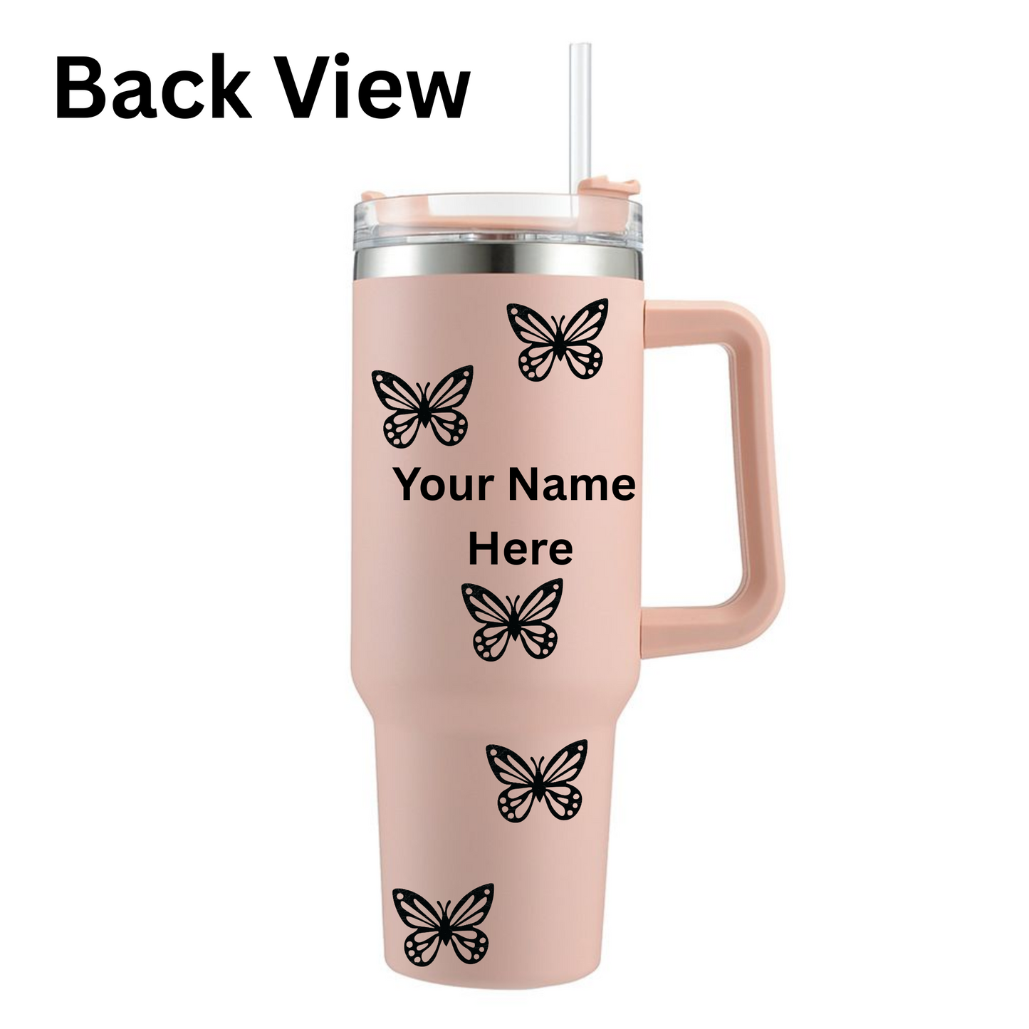 1200ml Stainless Steel Cups with Vinyl Designs