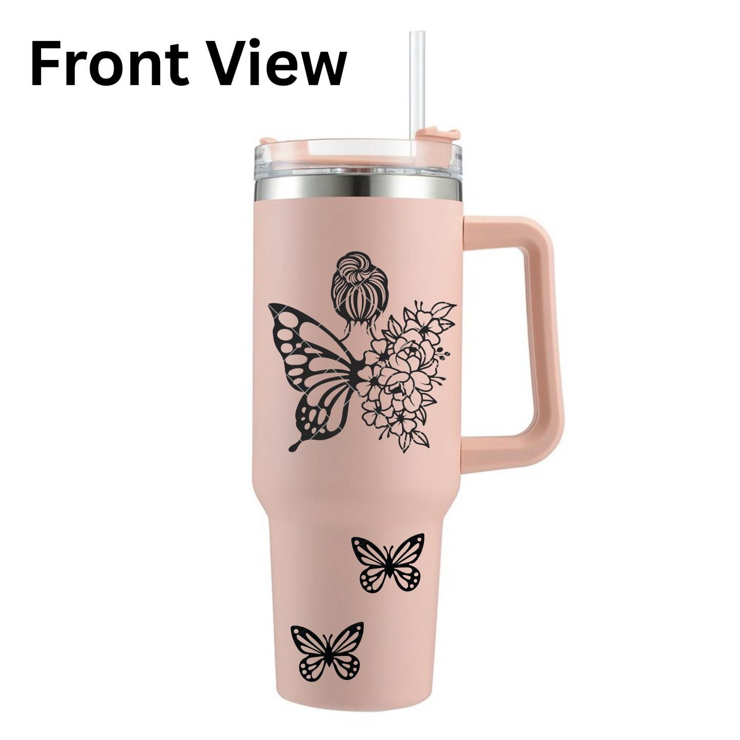 1200ml Stainless Steel Cups with Vinyl Designs