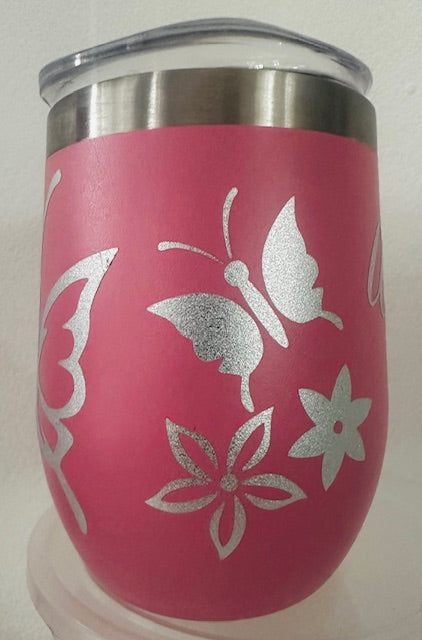 Stainless Steel Coffee Mugs with Viynl Designs