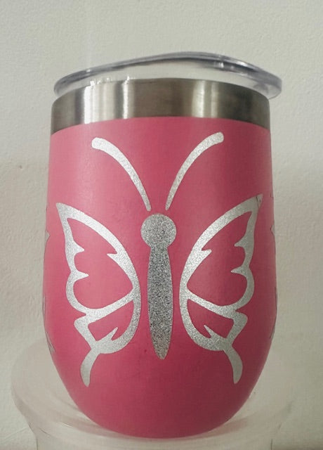Stainless Steel Coffee Mugs with Viynl Designs