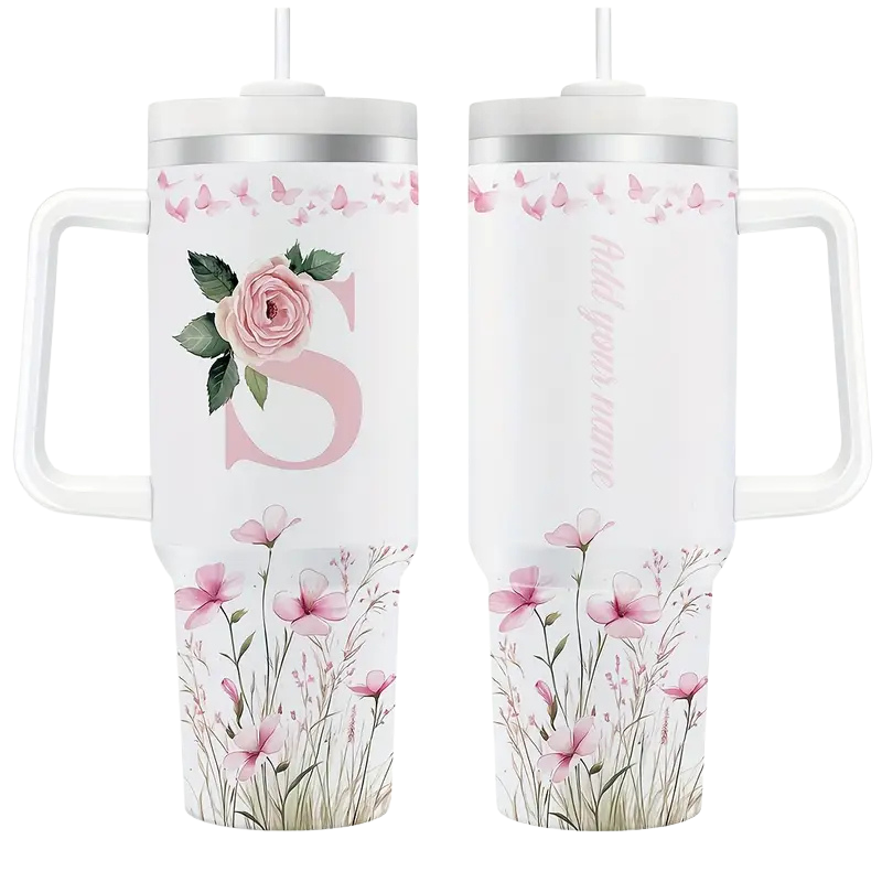 1200ml Stainless Steel Cups with Vinyl Designs