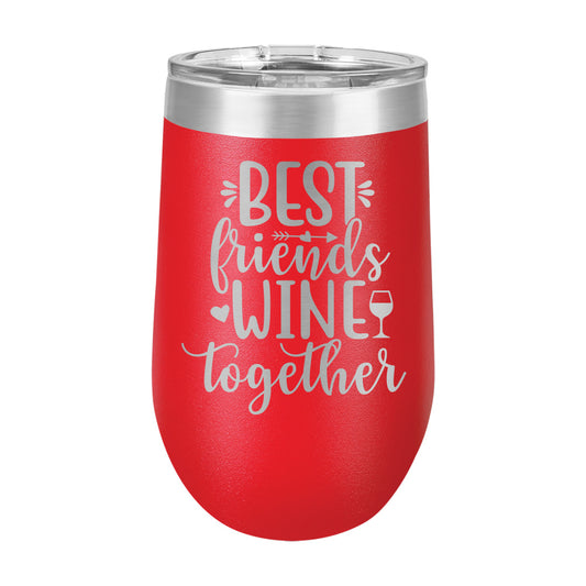 330ml Stainless Steel Wine Tumbler with Vinyl Designs