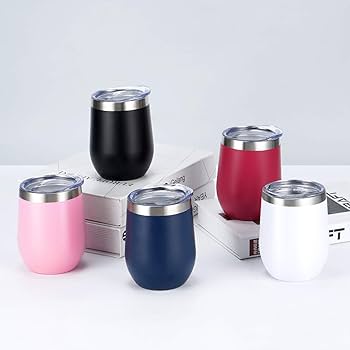 330ml Stainless Steel Wine Tumbler with Vinyl Designs