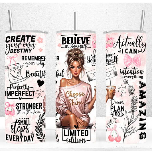 600ml Stainless Steel Skinny Tumblers