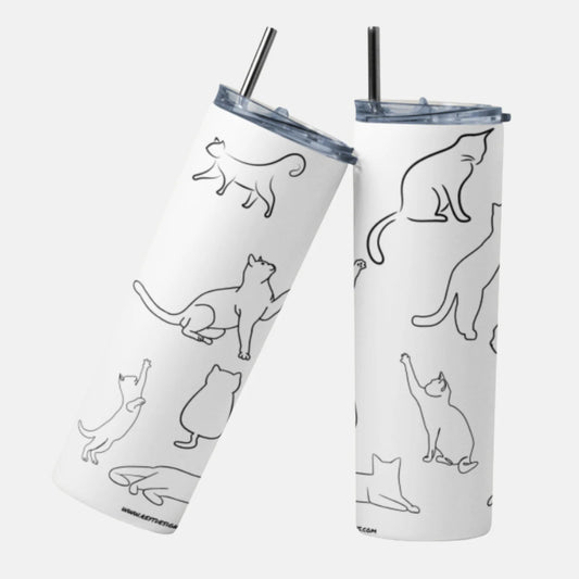 600ml Stainless Steel Skinny Tumblers